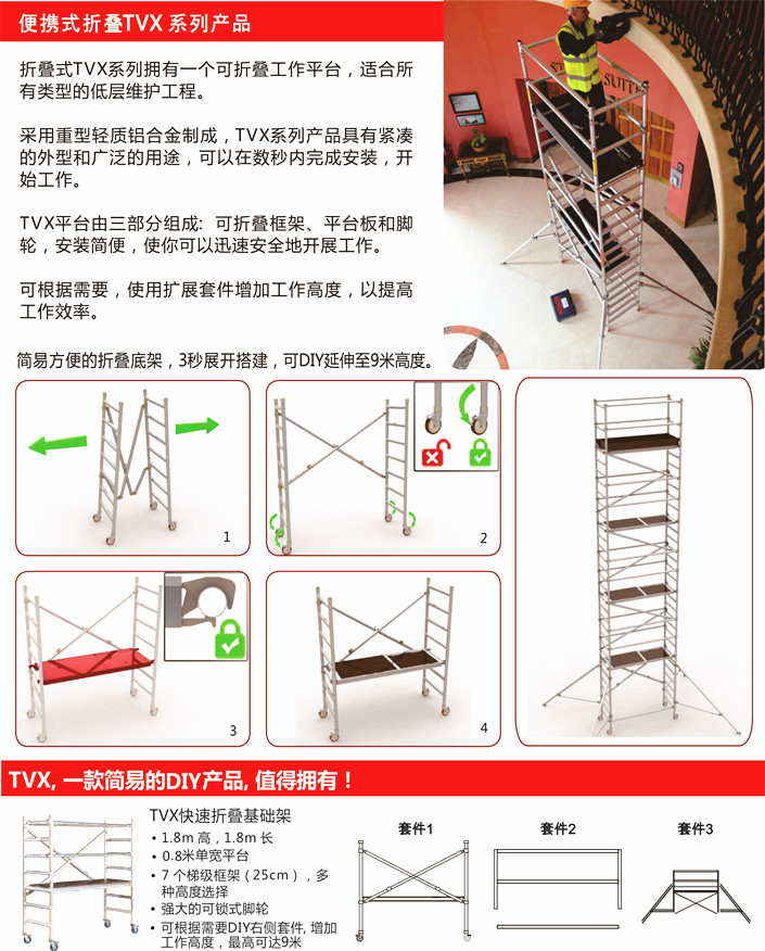 TVX折叠式铝合金脚手架